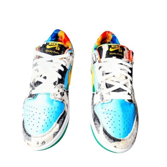 COPY NIKE Ben & Jerry's x Dunk Low SB 'Chunky Dunky' Sneakers Size 7 - Picture 4 of 11